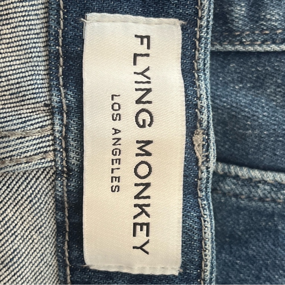 Flying Monkey Dark, mid rise  Blue Skinny Jeans - Picture 4 of 6